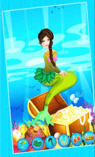 Mermaid Princess Spa Makeover Salon - Un sous-marin aquatique robe et maquillage de fée jeu de conte pour les filles 3
