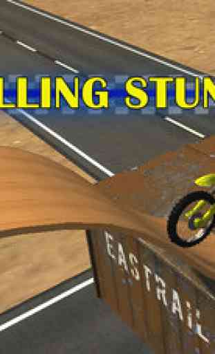 moto cascadeur simulateur de vélo 3d - furieuse course moto à haute vitesse et jeu de saut 3
