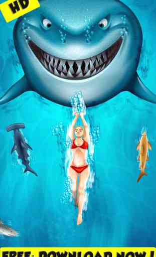 Plongée avec les requins Pro - Jeu d'aventure Gratuit ( Mega Dive with Shark Pro - Exciting adventure trip in the ocean ) 1