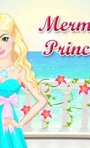 Salon de maquillage de princesse sirène - jeu d'habillage pour filles et enfants 4