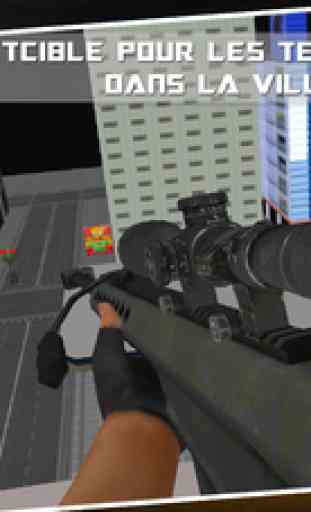 Marine Sniper Assassin dans la ville de bataille Warfare 3D 1