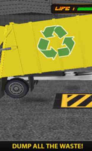 Modern City Garbage Dump Truck Driver 3D Simulator 3