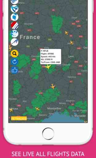 France Flights : Air France, Aigle Azur, Air Europa Live Tracker & Radar 1