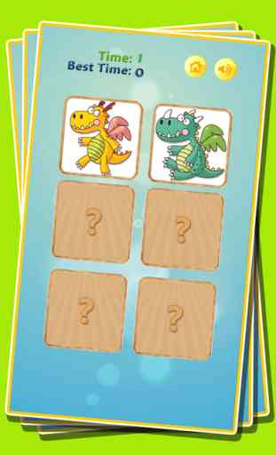 jeux de dinosaures animaux pour les enfants correspondant à la concentration des photos 4