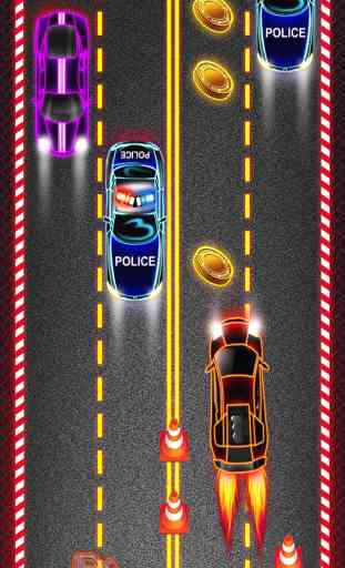 Nitro Neon Car Racing Police Pursuit Game 3