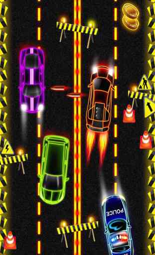 Nitro Neon Car Racing Police Pursuit Game 4