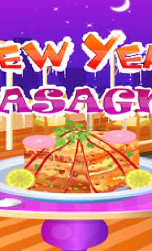 Nouvelle année lasagne - jeux de cuisine 1