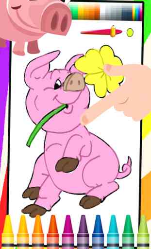 Pig Coloring Book Jeu gratuit Apprendre pour les enfants 1