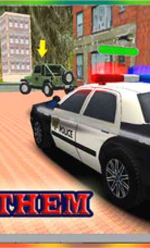 Chase Police Crime Car 2016 - Reckless Mafia Pursuit sur asphalte Racing avec le Real Police d'action conduite avec lumières et sirènes 2