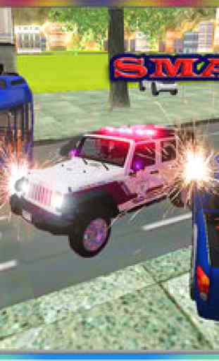 Chase Police Crime Car 2016 - Reckless Mafia Pursuit sur asphalte Racing avec le Real Police d'action conduite avec lumières et sirènes 4