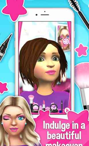 Jeux de maquillage 3D de salon de beauté pour princesse: Beaux modèle de mode 3