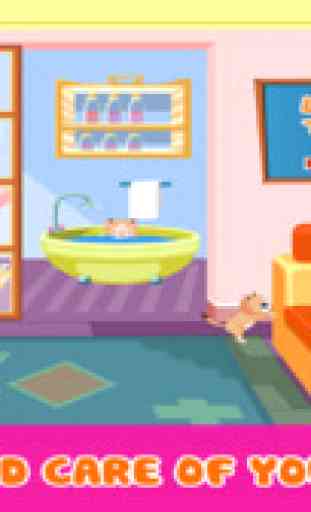 Le Chaton Mignon - Soignier chat virtuel mignon et adorable dans les jeux de chats 2