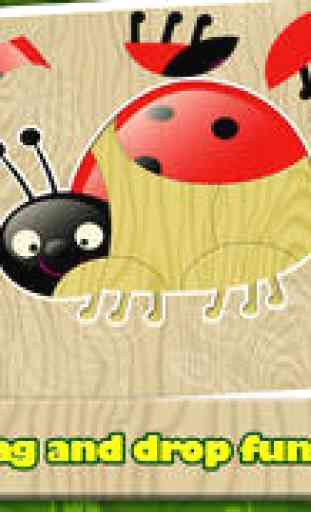 Les Insectes de Puzzle - les Puzzles d'Insecte pour les Bambins - Version complète 2