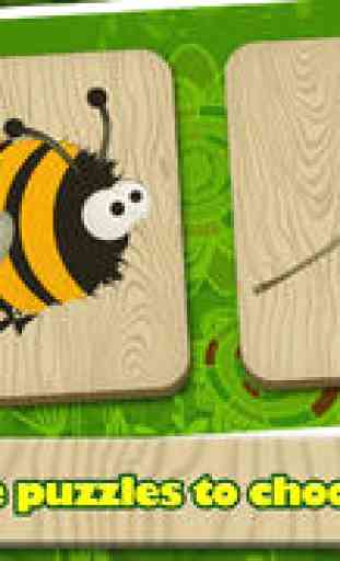 Les Insectes de Puzzle - les Puzzles d'Insecte pour les Bambins - Version complète 3