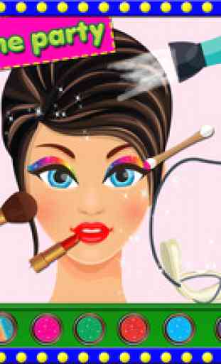 Princess Summer Party Salon:Girls makeup,makeover,spa and dressup games 3