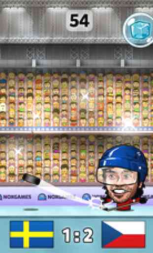 Puppet Hockey sur glace: Championnat de la grosse tête pas de pieds Marionette étoiles Slapshot 2016 1