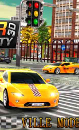 Real Crazy taxi driver 3D simulator free 2016: Drive sports cab in modern city 1