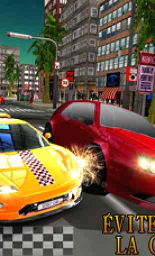 Real Crazy taxi driver 3D simulator free 2016: Drive sports cab in modern city 4