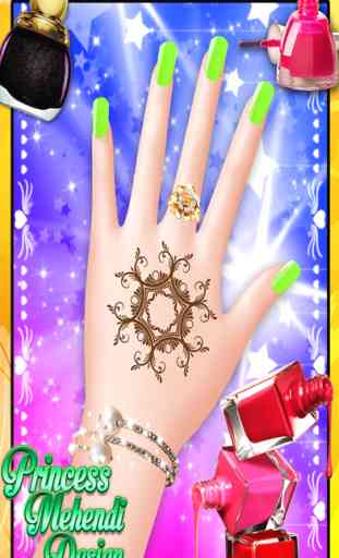 Princess Mehndi Designs: Nail art salon girls game 2