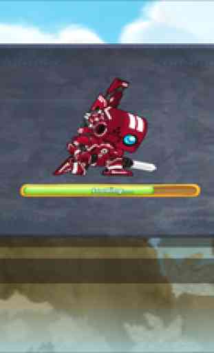 Rouge Rangers Robot VS Dinosaurs combat, le jeu gratuit 2