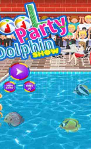 Spectacle de dauphins Party de piscine nettoyage 2
