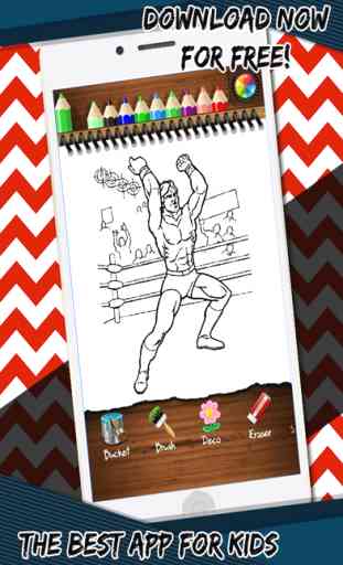 Wrestling Revolution Fun Coloring Book jeu gratuit 1