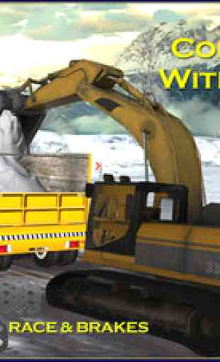 chasse-neige chauffeur de camion 3D Simulator - lecteur souffleuse pour effacer jusqu'à la glace et creuser la neige avec pelle 1