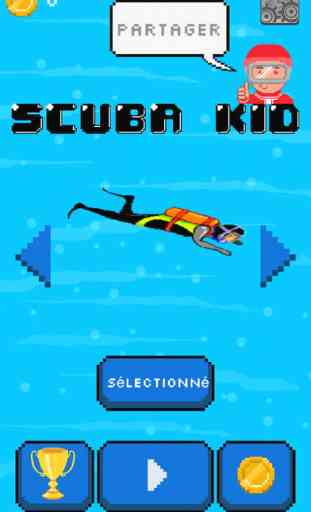 Scuba Kid - jeu d'arcade de plongée sous-marine à une seule touche, plongez au fond de l'océan! 1