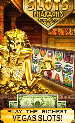 Slots Pharaoh's Gold: Machines à Sous - The Best Vegas Casino & High Star Jackpots! 1