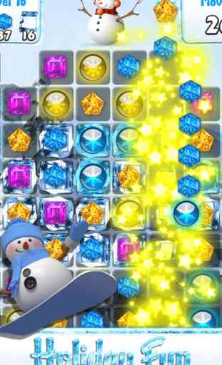 Snowman Games and Christmas Puzzle - Match snow and frozen jewel in this holiday countdown 2