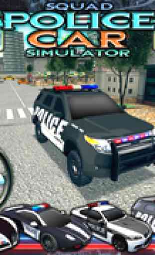 Squad simulateur de voiture de police 3D - jeux de parking gratuites 2