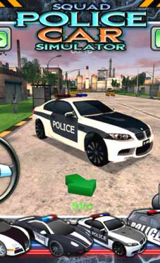 Squad simulateur de voiture de police 3D - jeux de parking gratuites 4