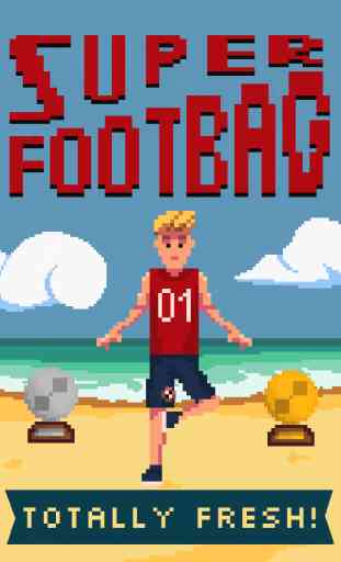 Super Footbag - Championnat du Monde 8 bits de jonglerie de Hacky sack jeu de sport 1