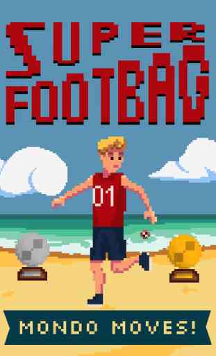 Super Footbag - Championnat du Monde 8 bits de jonglerie de Hacky sack jeu de sport 2
