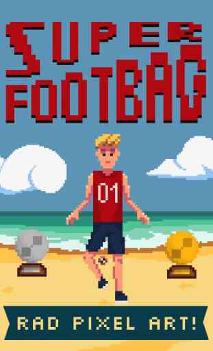 Super Footbag - Championnat du Monde 8 bits de jonglerie de Hacky sack jeu de sport 3