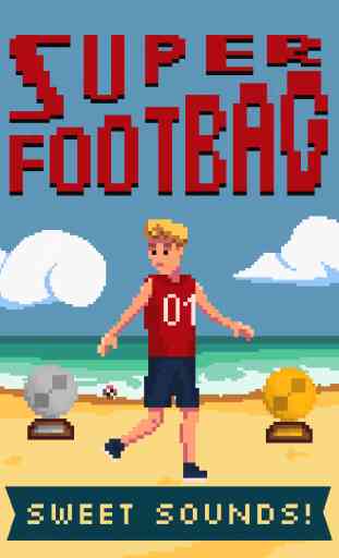 Super Footbag - Championnat du Monde 8 bits de jonglerie de Hacky sack jeu de sport 4