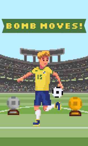 Super Soccer - Championnat du Monde 8 bits de Jonglerie du ballon de foot Jeu de sport 2