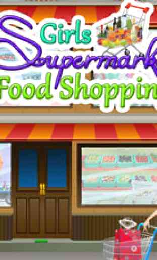 supermarché courses alimentaires - gratuit jeux pour filles avec gestion du temps, épicerie et caisse enregistreuse 2