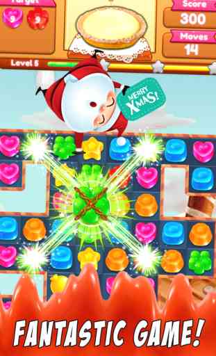 Bonbons Père Noël - Un super Amusant puzzle match 3