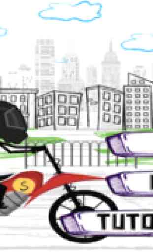 Stickman Line Biker Racer: Run and Fly Through the City 1