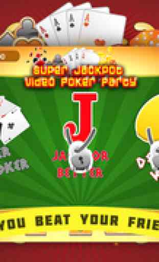 Super Jackpot Video Poker Party LITE 4