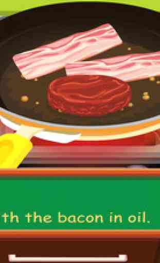 Tessa’s Hamburger - apprendre à faire vos recette dans ce jeu de cuisine pour les enfants 2