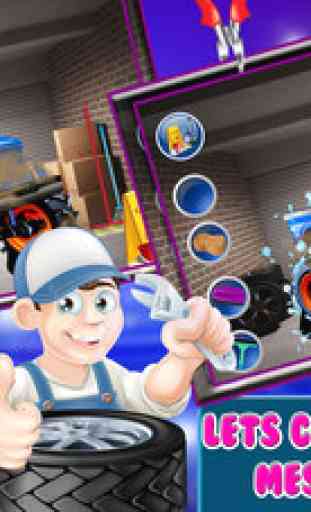 Truck Repair Shop - Mechanic garage de voitures et jeu de relooking pour les enfants 2