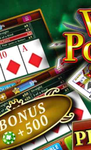 Vidéo Poker - Meilleur jeu de carte gratuit App! Maintenant, avec machines à sous! 1