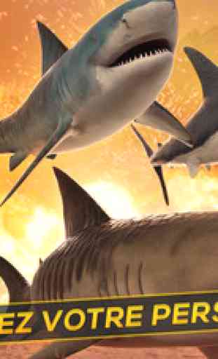 Mars Sharks Attack . Ovni contre Requin Jeu Drôle 3