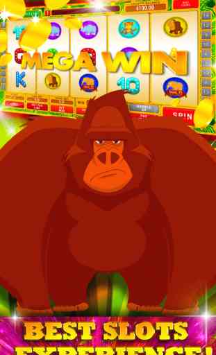 gorille singe sauvage fentes Kong: commencez votre voyage gagner et construire un empire de pièce d'or 1