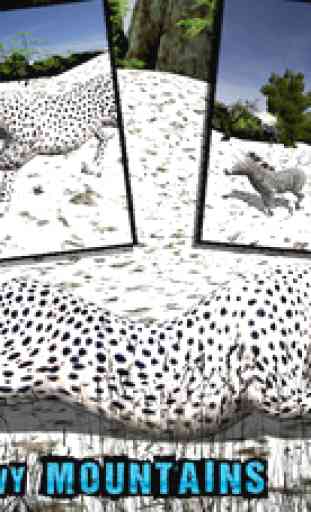 Sauvage Snow Leopard Simulator 3D - Big Cat Chasse & Chasing sauvages Animaux sur Montagnes 1