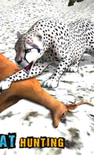 Sauvage Snow Leopard Simulator 3D - Big Cat Chasse & Chasing sauvages Animaux sur Montagnes 2