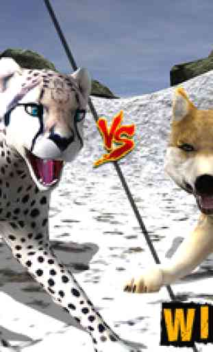 Sauvage Snow Leopard Simulator 3D - Big Cat Chasse & Chasing sauvages Animaux sur Montagnes 3