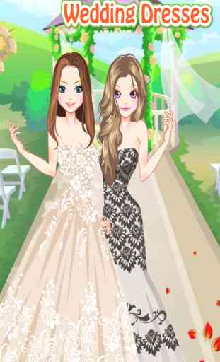 Wedding Dresses - jeu d' habillage et maquillage pour les enfants qui aiment les mariages et de la mode 1